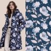 Softshell in blue color with digital print of blooming flowers 20423/008