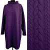 Knitwear in purple color with braids 13423/805