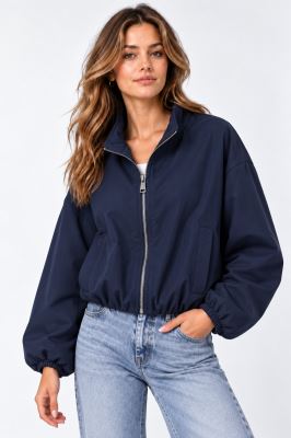 Short jacket in dark blue color ITA-BU10 Short jacket in dark blue color ITA-BU10