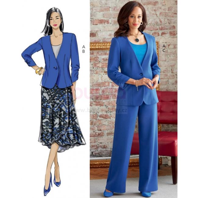 Butterick cut for women's suit in size 34-42 B6860-B5