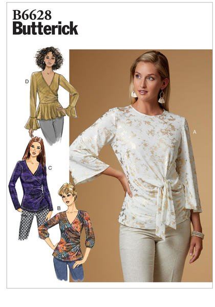 Butterick cut on tunic in size 36-44 B6628-A5