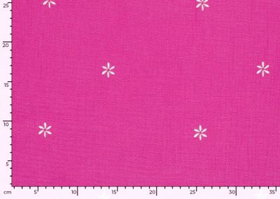 Muslin in fuchsia color with embroidered flowers 25272/017 (3)