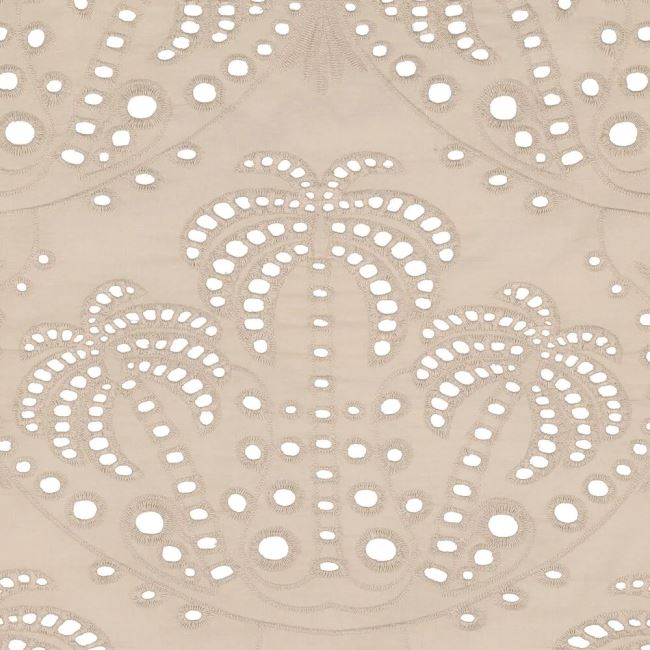 Cotton Madeira in beige with palm tree pattern 22688/178