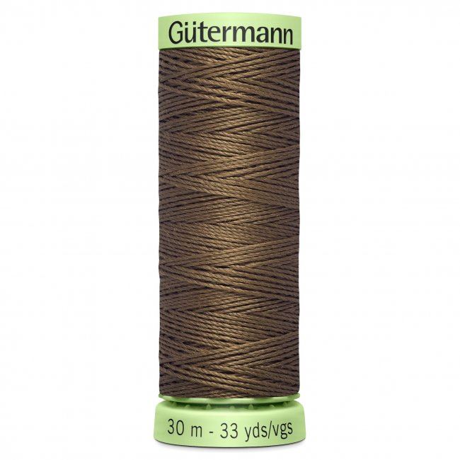Gütermann extra strong sewing thread in cocoa color J-815
