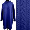 Knitwear in royal blue color with braids 13423/655