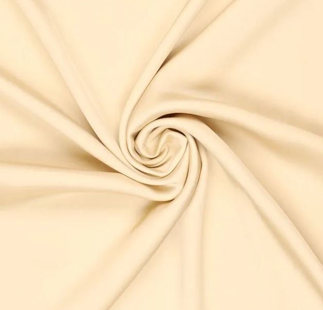 Viscose fabric in dark cream color with silk appearance 0837/030