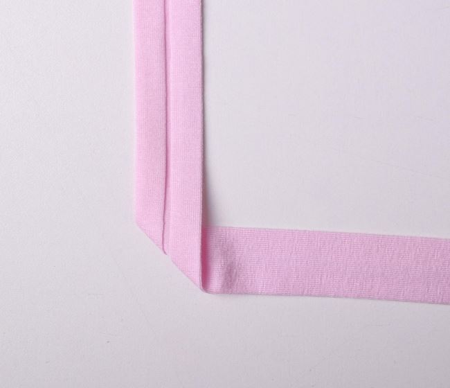 Viscose edging strip in pink color - 3 m 3DOKI011