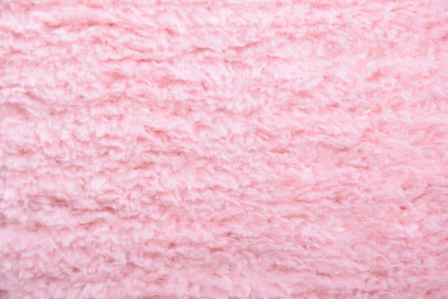 Fur with hair in light pink color NF014