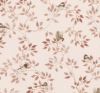 Decorative fabric in cream color with digital leaf print 01661/011