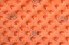 Minky fleece in brick color with hedgehog print 15875/445