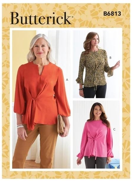 Butterick cut for women's blouse in size 32-40 B6813-A5
