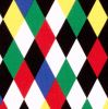 Rongo with a pattern of colored diamonds 20801/050