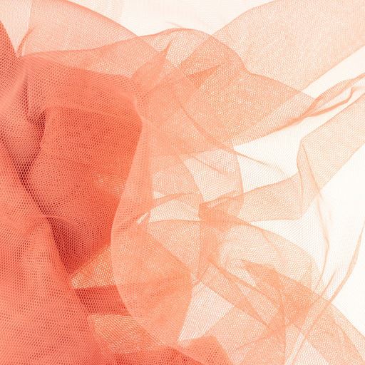 Soft tulle in light salmon color 185059