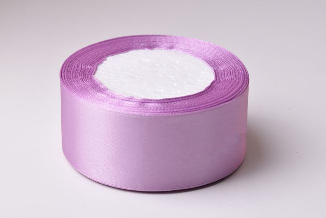 Satin ribbon in lilac color 4 cm 06610