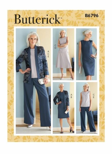 Butterick cut for women's set in size 32-40 B6796-A5