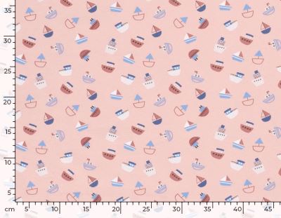 Cotton knit in pink with a print of pumps 19580/037 (2)