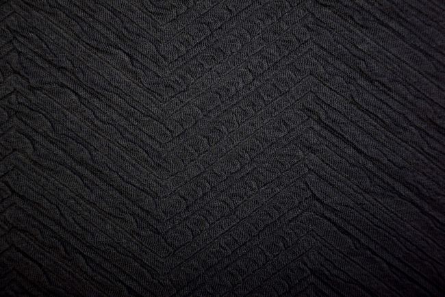 Thicker knit in black with plastic pattern DS-PAR-YH61660
