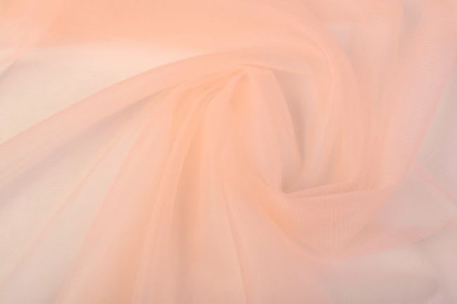 Fine tulle in salmon color MY1