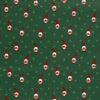 Christmas cotton fabric in green with a print of an elf and stars 20731/025