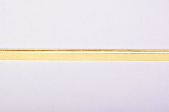 Edging elastic band in yellow, 1 cm wide 43628