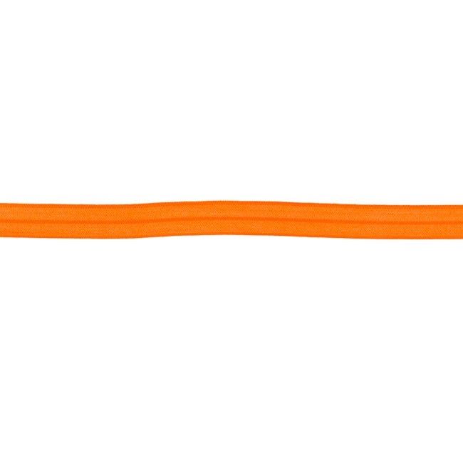 Edging elastic band in bright orange color 1.5 cm wide 40592