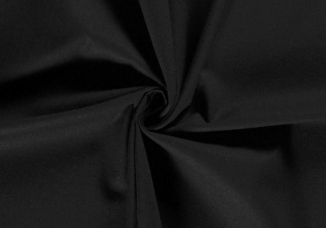 Viscose fabric with admixture of linen in black color 13559/069