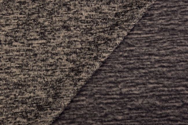 Mottled knitted fabric with a beige color 03083/052
