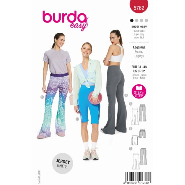 Cut for sports leggings in size 34-48 5762