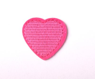 Heart-shaped iron-on patch TH359