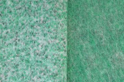 Wool knitwear in green melange color GL085