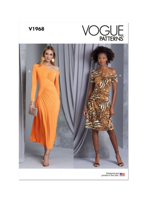 Vogue cut for women's dresses in size 34-42 V1968-B5