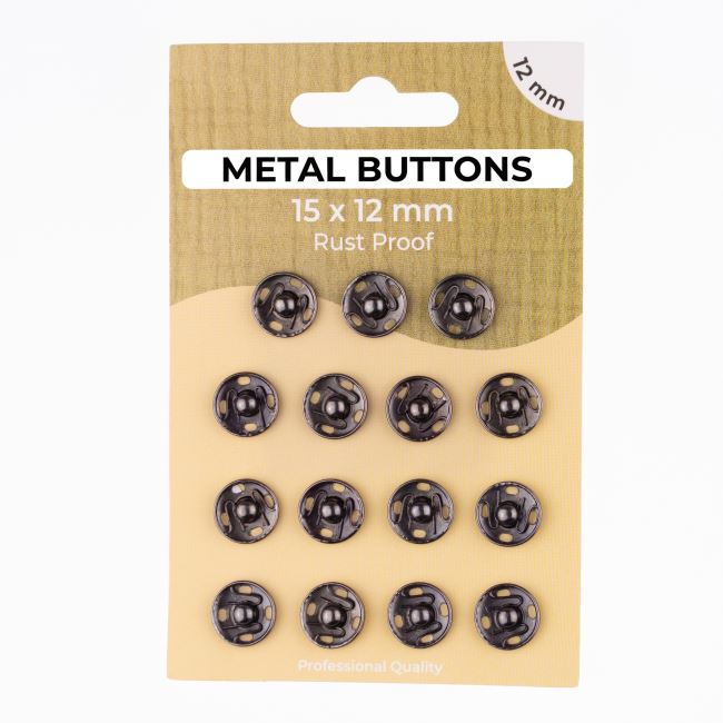 Patent - push button anthracite color 12 mm 185595