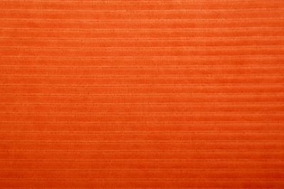 Knitted velvet in orange color with ribbing 20286/014