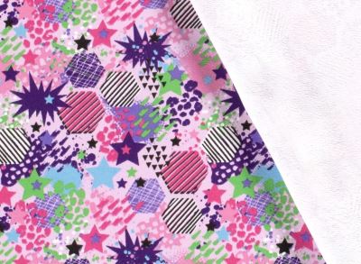 French Terry tracksuit in pink color with geometric print 19634/012 (3)