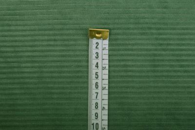Knitted velvet in dark mint color with ribbing 20286/124 (2)