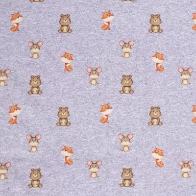 Softshell in gray color with digital print of animals 19317/061 (1)