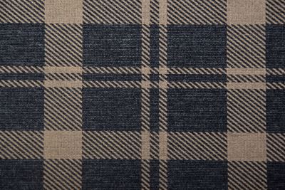 Patterned knit Punto di Prada in gray with brown check print DS-GL13 (2)
