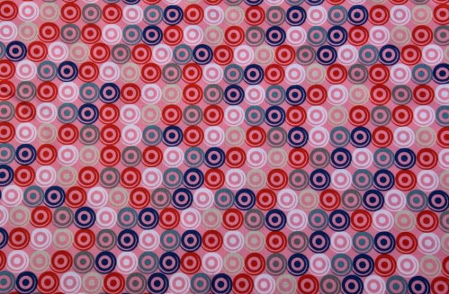 Tante Ema cotton fabric with VI9 wheel print