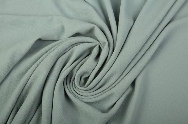 Crepe chiffon in mint color with a hint of gray 0596/320