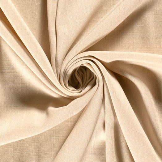 Viscose elastic fabric in beige color with a linen look 21139/052