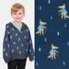 Softshell in blue color with digital crocodile print 20401/008