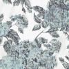 Costume jacquard fabric in silver color with flowers 22770/690
