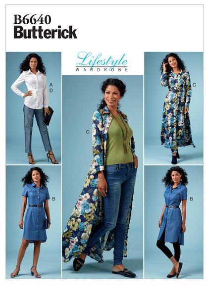 Butterick cut for women's set in size 44-52 B6640-E5