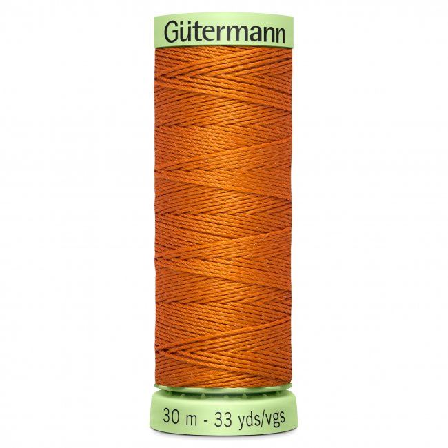 Gütermann extra strong sewing thread in orange color J-982