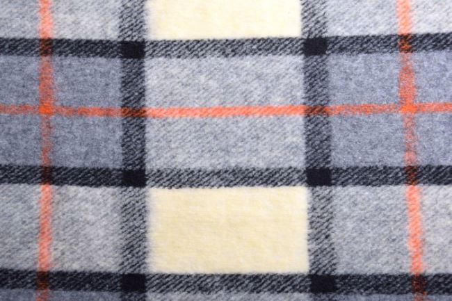 Coat fabric with a large cube motif NF18473/999