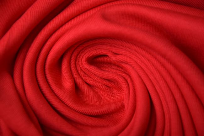 Cotton knit in red color PAR212