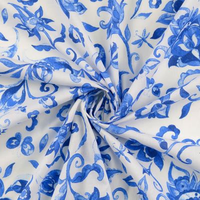 Fine cotton blouse with blue flower print 211582.0002 (1)