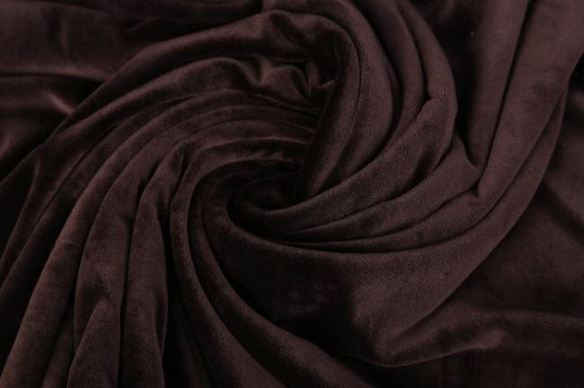 Clothing velvet in brown color 03314/058