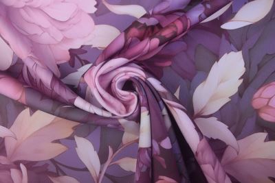 Barbie costume fabric in purple with digital flower print SMT-PR592E (4)