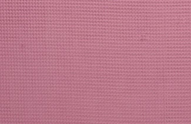 Waffle fabric in pink color 02902/014